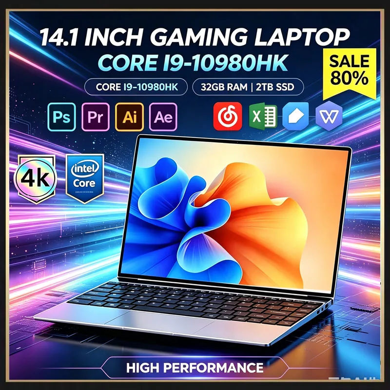 M.2 Ssd - لابتوب نحيف للغاية 14.1 بوصة بمعالج