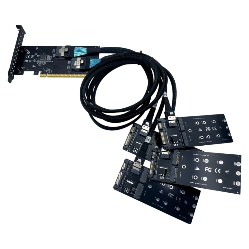 Memory Card Ssd - بطاقة محول جديدة PCIe X16 SFF‑8654