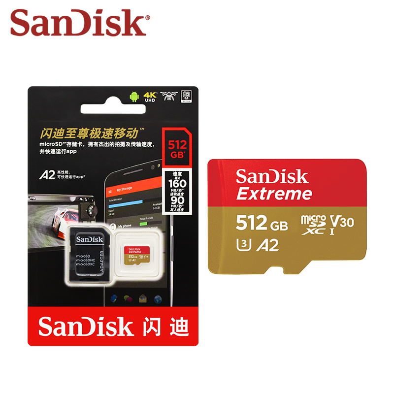 Memory Card Ssd - بطاقة ذاكرة SanDisk-Extreme V30 A2 ،