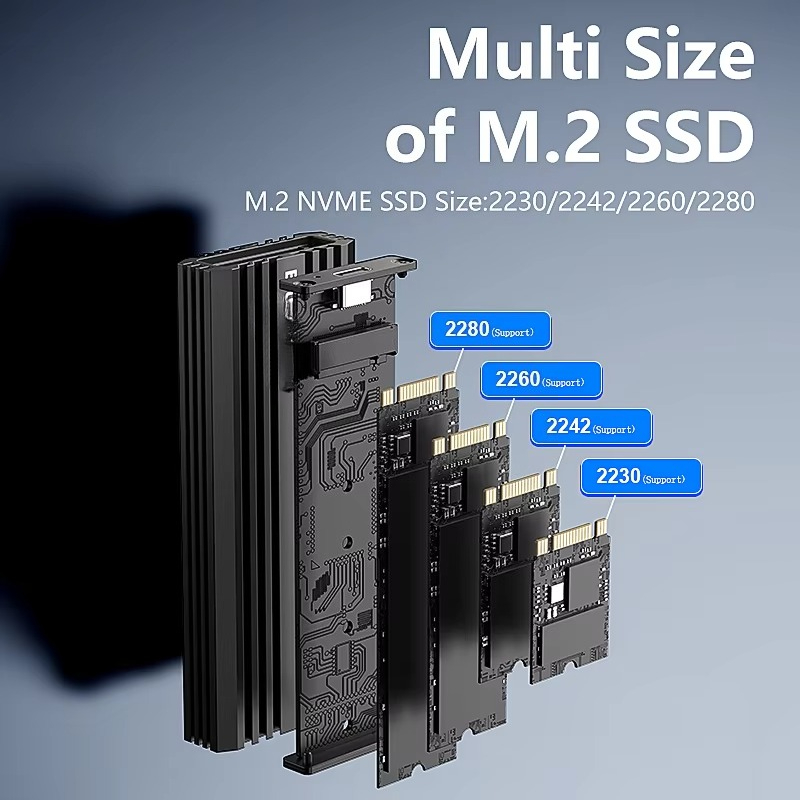 External Ssd - علبة خارجية من الألومنيوم EE1 لـ