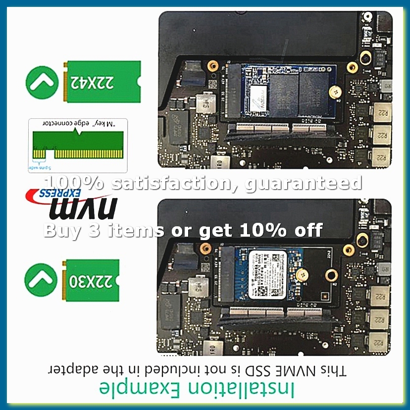 بطاقة تحويل M.2 NGFF M-Key NVM - مراجعة Nvme Ssd وسعره