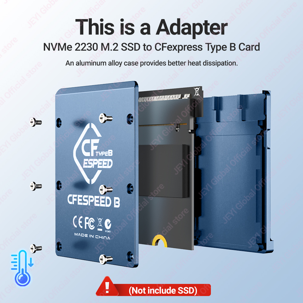 محول JEYI CF-Express من النوع  - مراجعة Memory Card Ssd وسعره