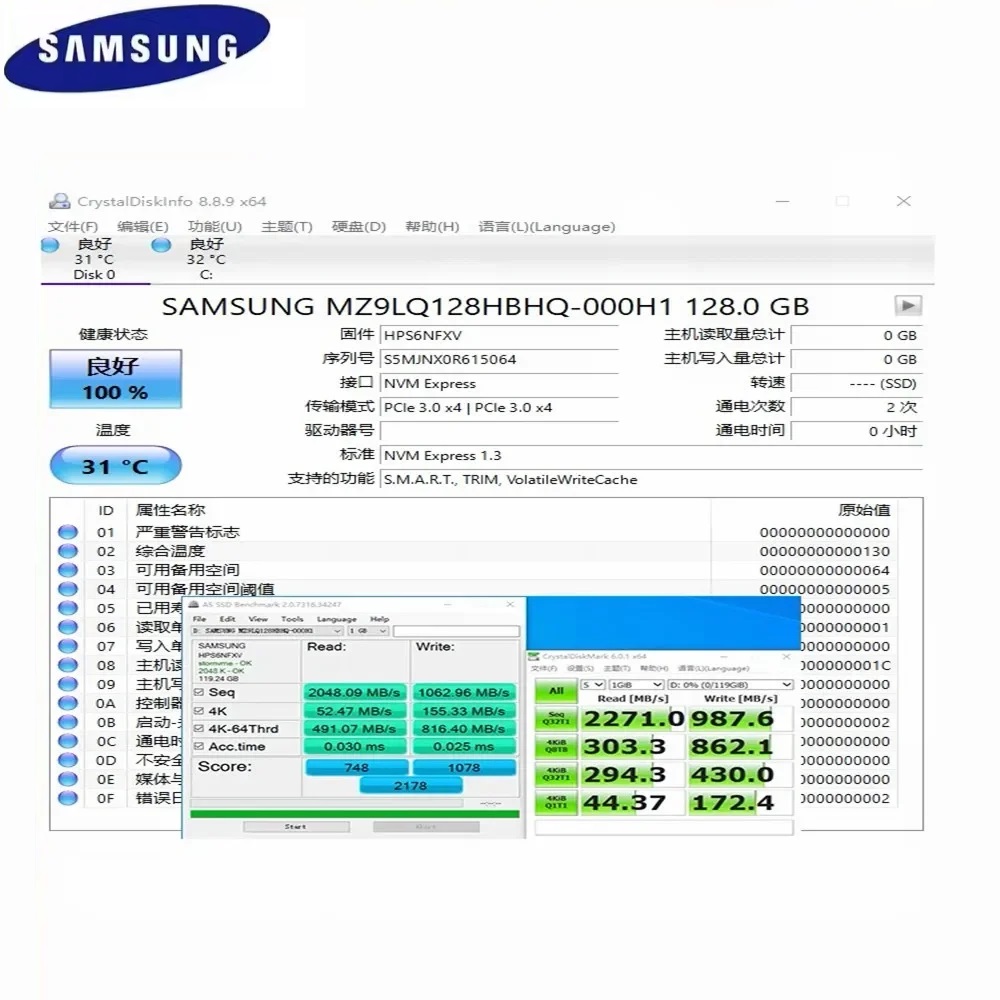 قرص SSD سامسونج M.2 2230 PM991 - مراجعة Samsung Ssd وسعره