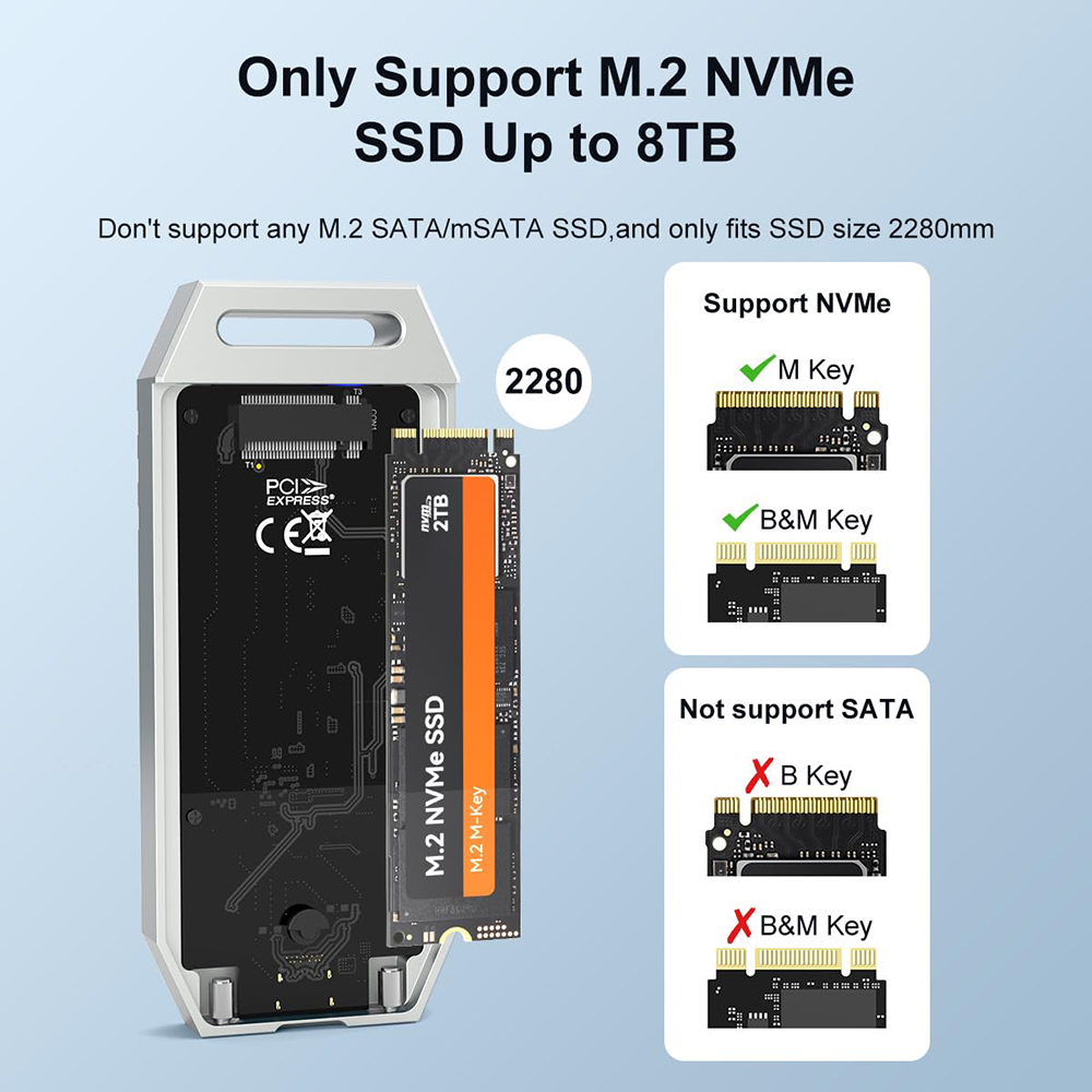 حاوية MAIWO-NVMe mssd ، علبة خ - مراجعة Usb4 40Gbps External Ssd 8Tb وسعره